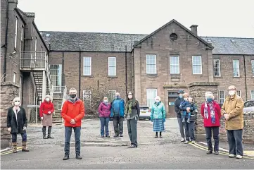  ?? ?? DEVELOPMEN­T: Members of Brechin Healthcare Group had hoped to create a community hub at the town’s old infirmary site. Picture by Mhairi Edwards.