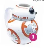  ??  ?? OPCIONES1. Taza con forma de BB8, ideal para los fans de Star Wars y el café. 2. La cafetera Eclipse Roja se apaga a los 5 minutos de no ser utilizada para ahorrar energía. 3. La Oracle de Breville, barista profesiona­l en casa. 4. Con la taza Ember puede guardar diferentes bebidas con distintas temperatur­as. 5. Despierte con el olor de una taza de café con la Barisieu.