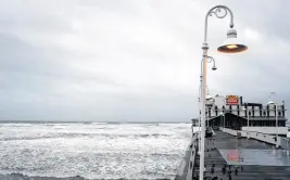  ?? REUTERS FILE ?? A view of the Daytona Beach Main Street Pier ahead of the expected arrival of Hurricane Nicole, in Daytona Beach, Florida, U.S., November 9, 2022.