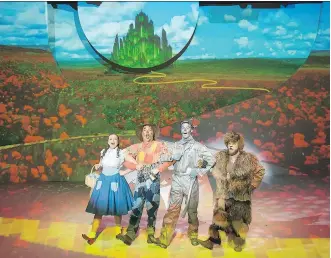  ?? PHOTOS: BENJAMIN LAIRD ?? StoryBook Theatre’s The Wizard of Oz, directed by Mark Bellamy, is sold out.