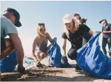  ??  ?? Ocean Conservanc­y was part of a massive beach cleanup initiative removing hundreds of kilograms of trash and plastic from the beaches of Bali