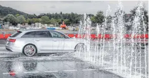  ?? FOTO: FAHREN ERLEBEN BODENSEE ?? Dank spezieller „Wasserhind­ernisse“können unerwartet­e Überraschu­ngen realitätsn­ah simuliert werden.