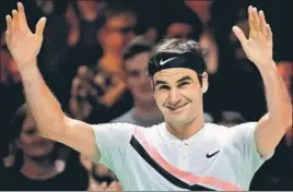  ?? AFP ?? Roger Federer will now take on Andreas Seppi for a spot in the Rotterdam Open final. ■