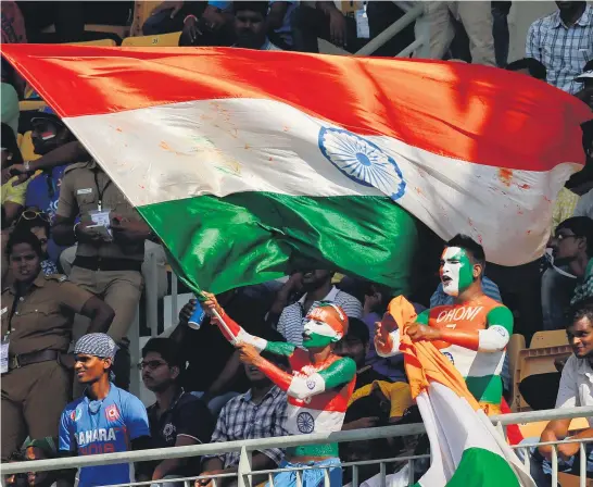  ?? Picture / AP ?? Choose any cricket ground when India is playing at home to experience sports immersion in its more pure form.