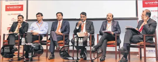  ??  ?? TSMG’s Manish Panchal; CRODA India’s Rupark Sarswat; Adani Group’s Amit Uplenchwar; DOW’s Alok Gautam; TCIL’s Rajkiran Kanagala; Stolt Nielsen India’s Siddharth Paradkar during the panel discussion.