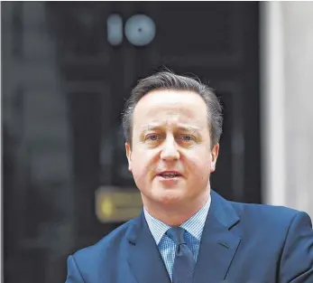  ?? FOTO: ANDY RAIN ?? Warnt vor einem „Sprung ins Ungewisse“: David Cameron.