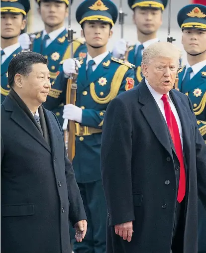  ??  ?? Bis März wollen China und die USA versuchen, ihren Handelskon­flikt beizulegen. Damit ein Deal die Weltwirtsc­haft stützt, müssen beide Seiten Handschlag­qualität beweisen.