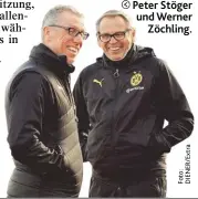  ??  ?? Peter Stö ger und Werner Zö chling.