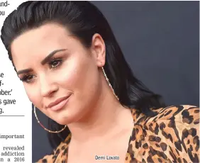  ??  ?? Demi Lovato