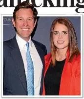  ?? ?? STAYED AWAY: Princess Eugenie, with her husband Jack Brooksbank