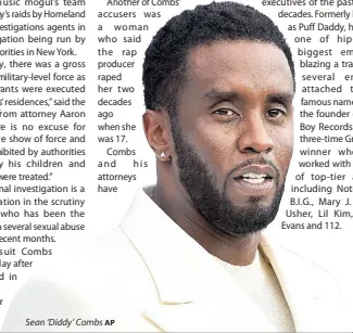  ?? AP ?? Sean ‘Diddy’ Combs