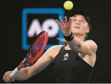  ?? WILLIAM WEST/GETTY-AFP ?? Reigning Wimbledon champion Elena Rybakina, above, will face Aryna Sabalenka in the Australian Open women’s final Saturday in Melbourne.