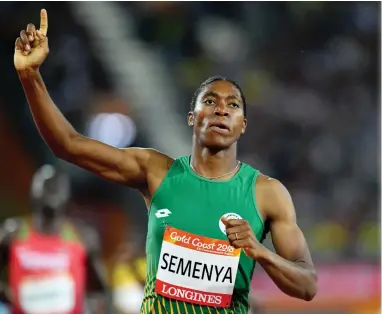  ?? EPA ?? NUMBER ONE: Caster Semenya posted the second-fastest 400m time of her career at the SA Student Championsh­ips in Sasolburg.