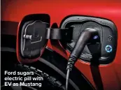  ??  ?? Ford sugars electric pill with EV as Mustang