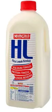  ??  ?? The new Marigold HL Low Fat Milk 2L pack ensures its goodness and taste can be enjoyed by the whole family.