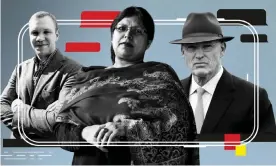  ??  ?? (From left) Matthew Hedges, Lady Uddin, John Gosden. Composite: Guardian Design/PA/ Reuters