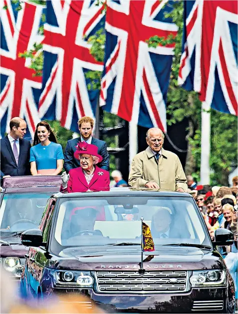  ??  ?? Queen and country: celebratin­g the Queen’s 90th birthday this month