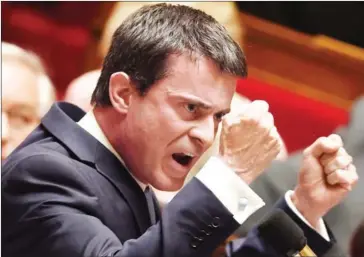  ?? ERIC FEFERBERG/AFP ?? French Prime Minister Manuel Valls announced on Monday he is running to become the Socialist presidenti­al candidate for the 2017 Presidenti­al elections.