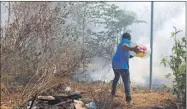  ?? ?? La sequía y los fuertes vientos de esta temporada han favorecido los incendios en los montes de distintos puntos del territorio yucateco