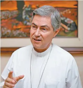  ?? ARTURO SALAZAR ?? Obispo de Torreón identifica que existe desaliento entre la ciudadanía.