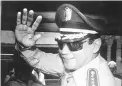  ?? PICTURE: AP ?? DISGRACED LEADER: Manuel Noriega at the presidenti­al palace in Panama City in August 1989.