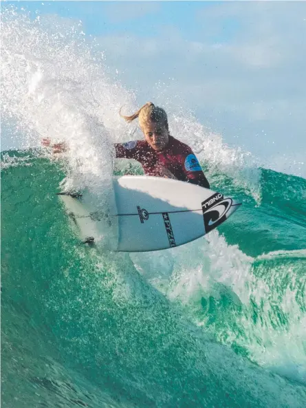  ?? ?? Sophie McCulloch won the 2022 Gold Coast Open at Burleigh Heads. Picture: Lucy Callister.