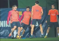  ?? FOTO: FC BARCELONA ?? Paco Alcácer, listo para suplir a Suárez el sábado