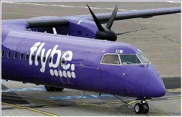  ?? Picture: AFP ?? HARD LANDING: But operator Flybe has been in financial trouble and heavy debt for years