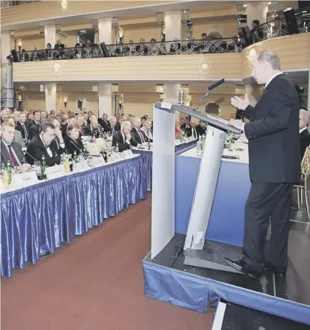  ?? PICTURE: AFP/GETTY ?? 0 Vladimir Putin assumed the role of speaking truth to Western power in his 2007 Munich speech