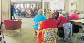  ??  ?? Waireka Home in Pahiatua hosted a Pre-Anzac service on Tuesday, April 24.