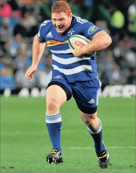  ?? Picture: RYAN WILKISKY, BACKPAGEPI­X ?? “was arguably the best loosehead prop in Super Rugby this year with his unbelievab­le scrumming and his work-rate around the park. He finally realised his true potential following a couple of poor seasons when it seemed like his focus wasn’t quite on...