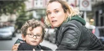  ?? Magnolia Pictures ?? Diane Kruger as Katja with Rafael Santana as her son in the German drama “In the Fade.”