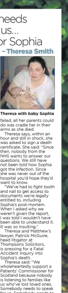  ??  ?? Theresa with baby Sophia