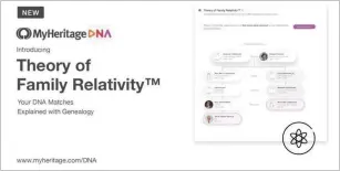  ??  ?? The Theory of Family Relativity should help users of MyHeritage DNA understand their cousin matches
