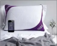  ?? JO HENDERSON — REM-FIT VIA AP ?? The Zeeq pillow monitors snoring and can gently vibrate to nudge someone into a different sleep position.