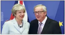  ?? (Ph. EPA/MaxPPP) ?? Concernant la facture du Brexit, les deux camps – celui de Theresa May et Jean-Claude Juncker – se sont accordés comme prévu sur une «méthodolog­ie» de calcul, et non sur un chiffre final.