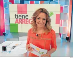  ?? RTVA ?? El programa ‘Tiene arreglo’ relanzó la carrera profesiona­l de Toñi Moreno.