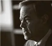  ?? Billy Calzada / Staff photograph­er ?? Former Texas House Speaker Joe Straus says backing nondiscrim­ination would “would add another competitiv­e edge” to the state’s economy.