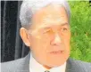  ??  ?? NZ First leader Winston Peters