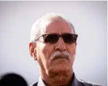  ??  ?? Brahim Ghali, le leader du Front Polisario