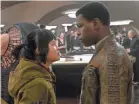  ?? DAVID JAMES ?? You could cut the sexual tension between Rose (Kelly Marie Tran) and Finn (John Boyega) with a lightsaber.