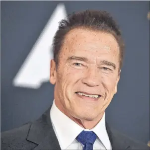  ?? AP PHOTO ?? In this November 2016 file photo, Arnold Schwarzene­gger arrives at the 2016 Governors Awards in Los Angeles. Before ascending to the presidency early last January, Donald Trump played TV critic by berating Schwarzene­gger, the star of the new version of...