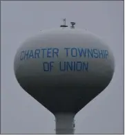  ?? MORNING SUN FILE PHOTO ?? The Charter Township of Union water tower.