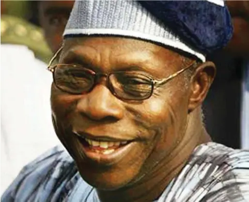  ??  ?? Olusegun Obasanjo...leading the movement to stop Buhari