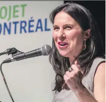  ??  ?? DARIO AYALA Projet Montréal’s Valérie Plante, above, incumbent Montreal Mayor Denis Coderre, below left, and Coalition Montréal’s Jean Fortier, below right, are all vying for the top spot in city politics. Plante has a strong platform but is also a...