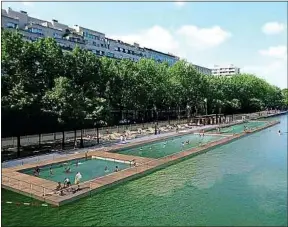  ??  ?? Trois piscines naturelles seront installées le long du quai de la Loire (19e).
