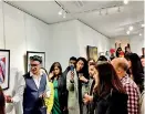  ??  ?? Camden Image Gallery overflowin­g with guests