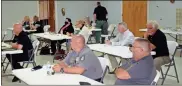  ?? Doug Walker ?? Law enforcemen­t personnel from across North Georgia meet in Rome on Tuesday with the North Georgia Elder Abuse Task Force.