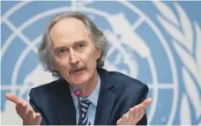  ?? AFP ?? UN special envoy to Syria, Geir Pedersen, in Geneva