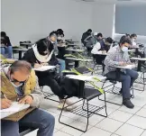  ?? /CORTESÍA: INE ?? El sábado pasado aspirantes a SE y CAE fueron evaluados